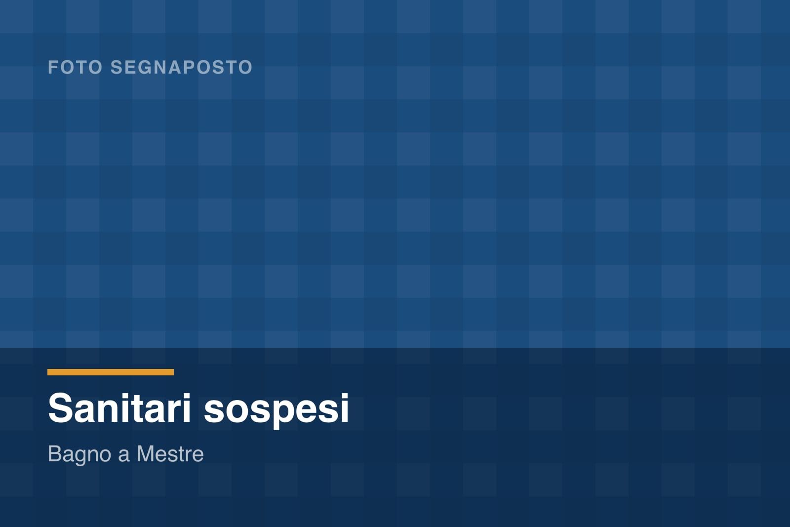 Sanitari sospesi montati su cassetta a incasso